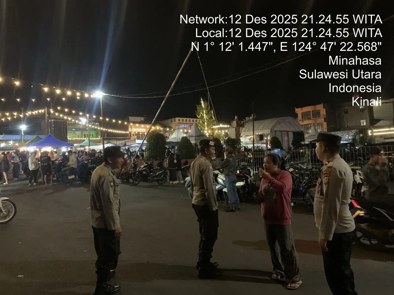 Polsek Kawangkoan Hadir di Tengah Malam, Jaga Rasa Aman Warga Lewat Cipkon dan KRYD